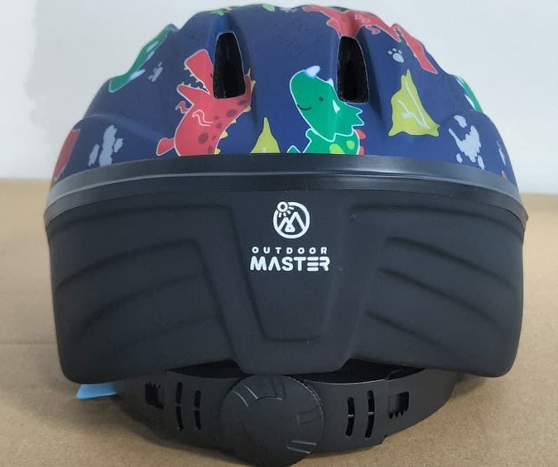 "Outdoor Master" is printed on the back of the recalled children's helmet
