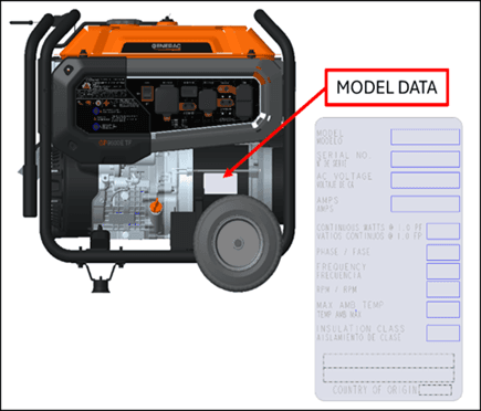 Recalled Model and Serial Number Location– models G0077210, G0081550, G0081530, G0080620, G0080630