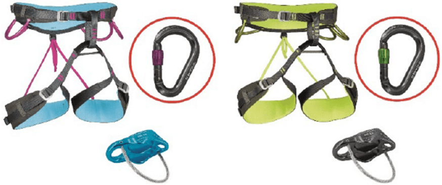 Recalled Nimbus Lock Carabiners in the Energy CR3 Pack and the Energy Nova Pack
