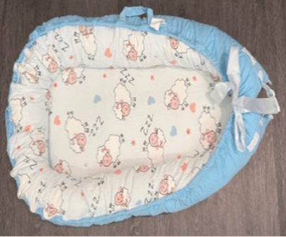 Recalled Macardac Baby Lounger in blue