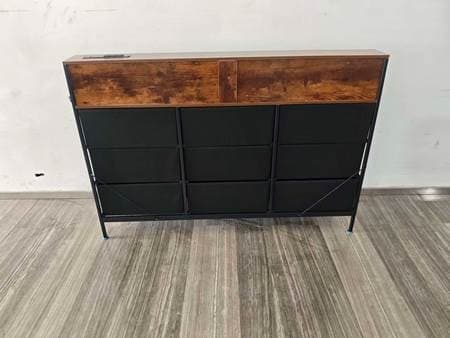 Recalled KKL Fabric 9-Drawer Dresser in brown (back)