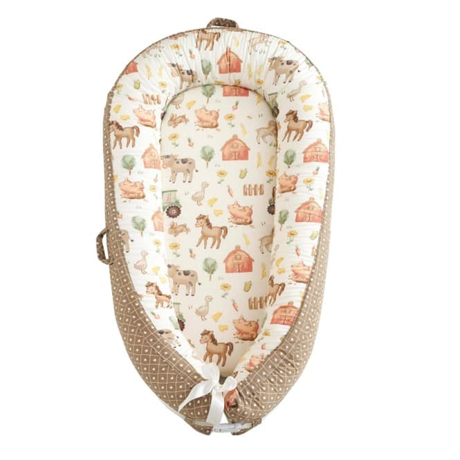 Recalled Belivium Baby Lounger - Light Brown Farm