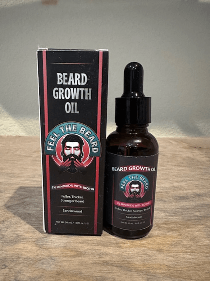 Recalled Feel The Beard Growth Oil Bottle