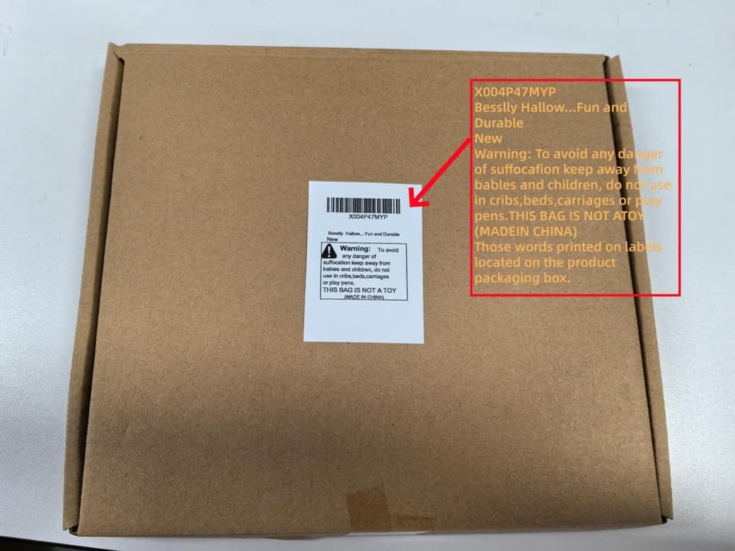 Label description and location