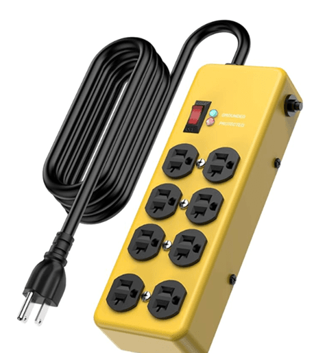 Recalled HEZI brand power strip (yellow)