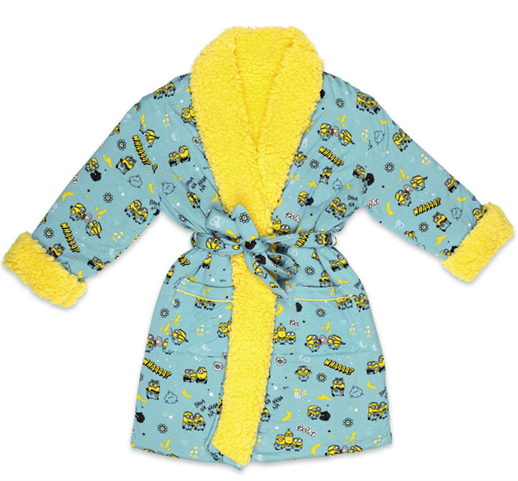 Recalled Bellabu Bear Children's Robe - Minions Bello Banana