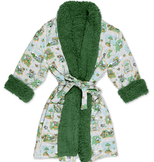 Recalled Bellabu Bear Children's Robe - Minecraft Overworld Dreams