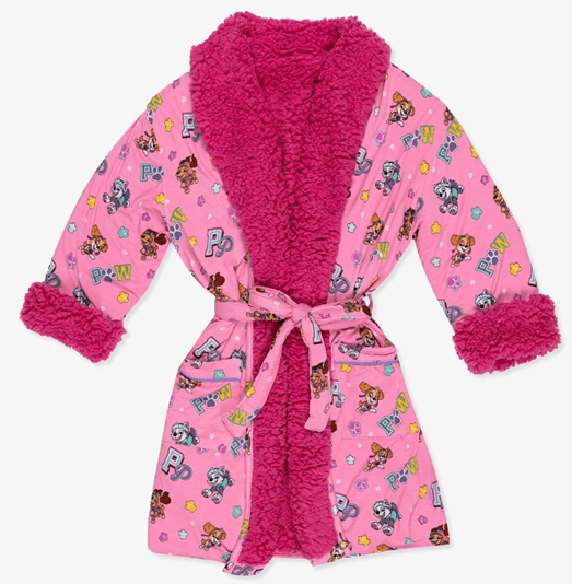 Recalled Bellabu Bear Children's Robe - PAW Patrol: Varsity Pink