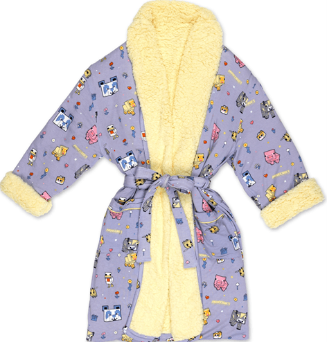 Recalled Bellabu Bear Children's Robe - Minecraft Pixel Pals