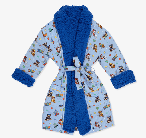 Recalled Bellabu Bear Children's Robe - PAW Patrol: Varsity Blue