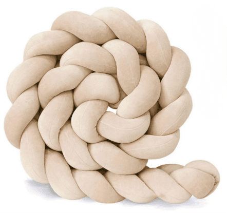 Recalled braided crib bumper