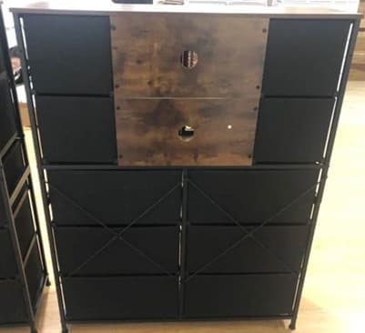 Recalled EnHomee 10 drawer dresser (back)