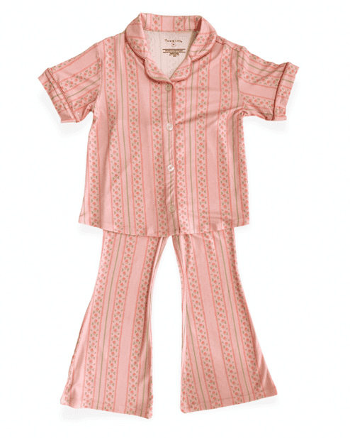 Recalled In My Jammers Button Up Flare Set – Victoria print