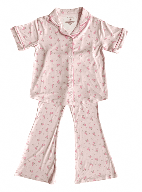 Recalled In My Jammers Button Up Flare Set – Haven Floral print