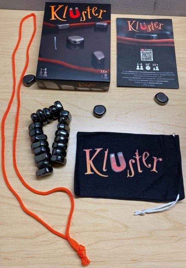 Recalled Kluster Fun Tabletop Magnet Chess Game (Game Contents Sold in Black Box)