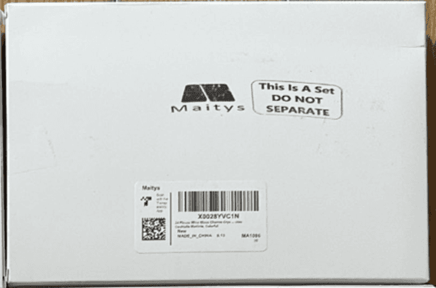 Recalled Maitys Glass Charms – packaging