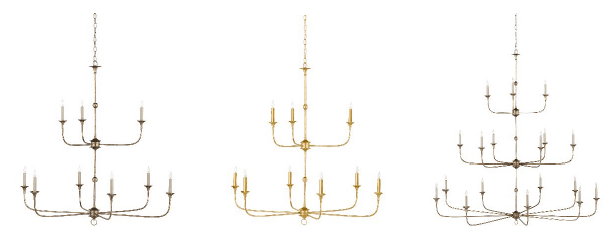 Recalled Currey & Company's Nottaway Chandeliers