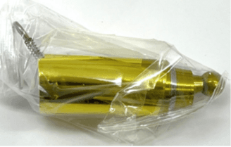 Recalled nvyue Magic Pocket Staff with the protective pin not fully engaged, as received from Amazon.com