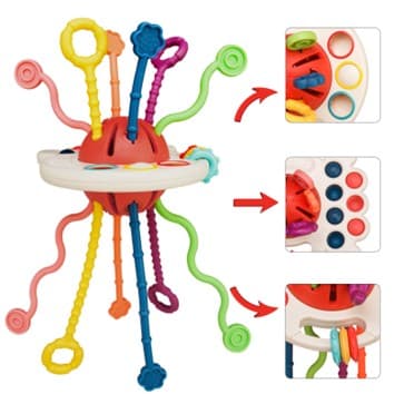 Recalled Tiyol Pull String Teething Toy