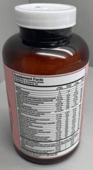 Recalled Dr. Fuhrman Pixie Vites Children's Multivitamin (120ct) - back