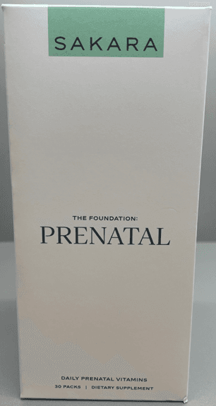 Recalled Sakara The Foundation: Prenatal (30pkts) - front outer packaging