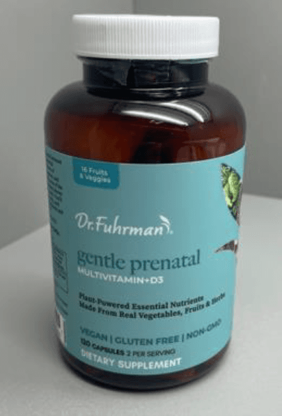 Recalled Dr. Fuhrman Gentle Prenatal Multivitamin + D3 (120ct) - front