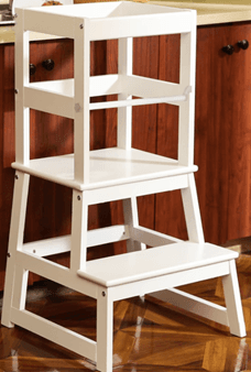 Wiifo Children's Tower Stool – white finish