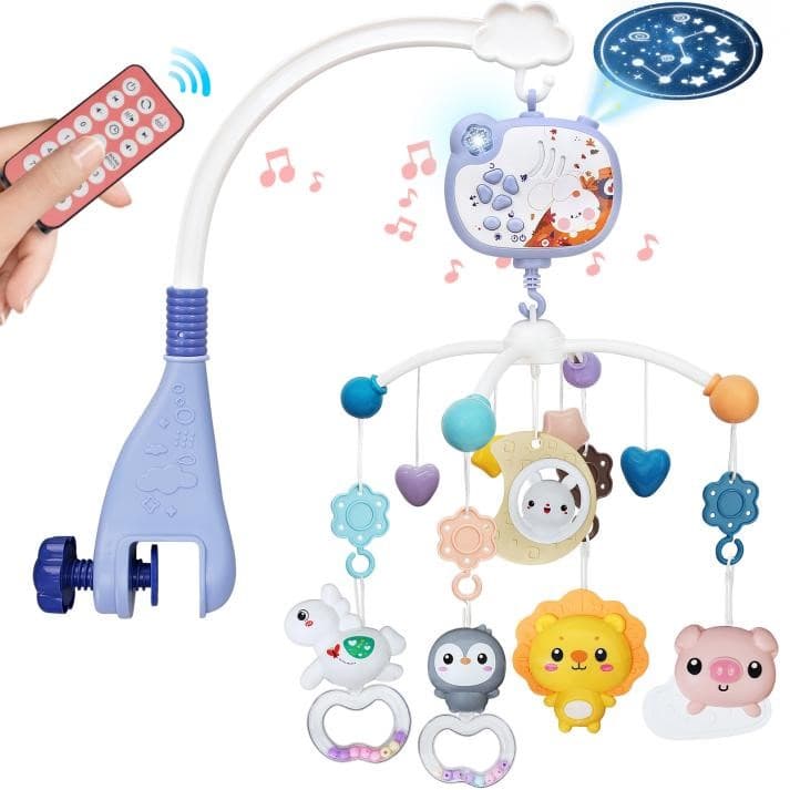 Recalled Youbeien Crib Mobile in purple