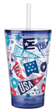 Recalled Built LUUM LED Tumbler - BLUE FIREWORKS