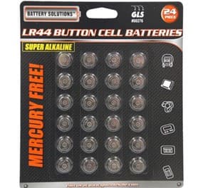 Recalled LR44 Button Cell Batteries, Item 00276