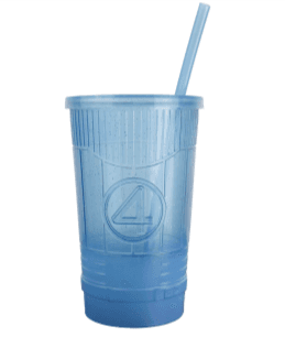Recalled Invisible Woman Cup with LED Lights in blue