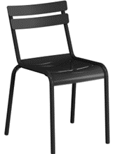 Recalled side chair - black