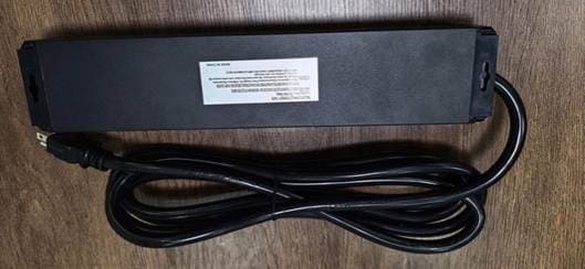 Recalled CCCEI Power Strip back with white warning label
