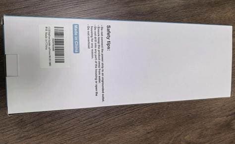 Recalled CCCEI Power Strip packaging