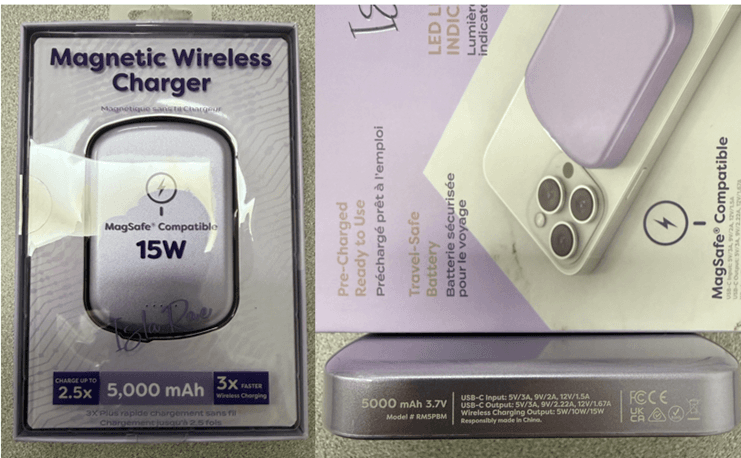 Recalled Isla Rae Magnetic Wireless Charger (purple)