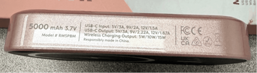 Recalled Isla Rae Magnetic Wireless Charger Model: RM5PBM