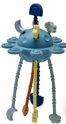 Recalled Little Rawr Silicone Pull String Teething Toys