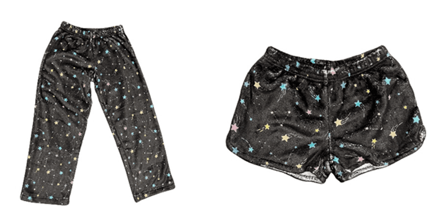 Recalled Shooting Star Pajama Pants and Shorts