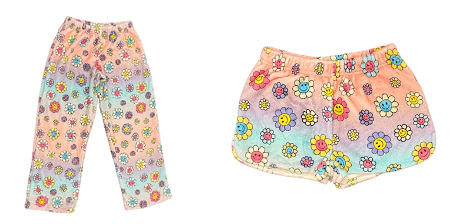 Recalled Smiley Flower Pajama Pants and Shorts
