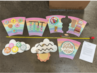 Recalled Justforjoyful Rainbow Wall Toy