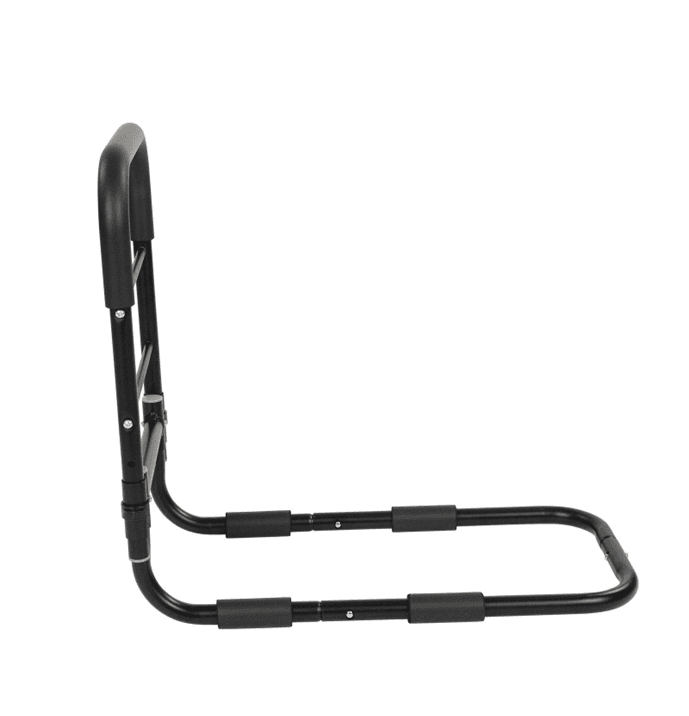 Recalled Vive Health Bed Rail Model LVA3031BLK (side view)