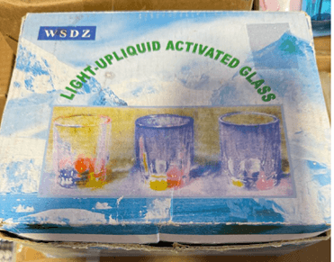 Recalled WSDZ Light-up Shot Glasses – packaging