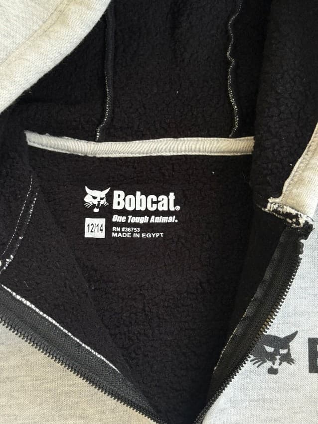 Recalled Youth Sweatshirt Neck Tag